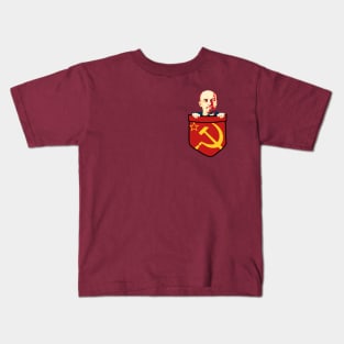 Vladimir Lenin Communism Chest Pocket Kids T-Shirt